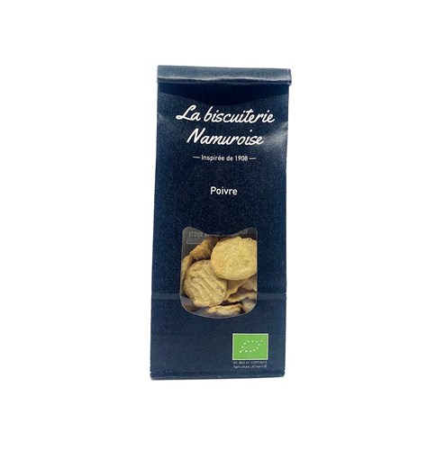 Biscuits salés poivre blanc - 100gr