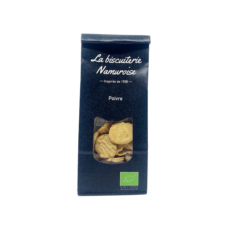 Biscuits salés poivre blanc - 100gr