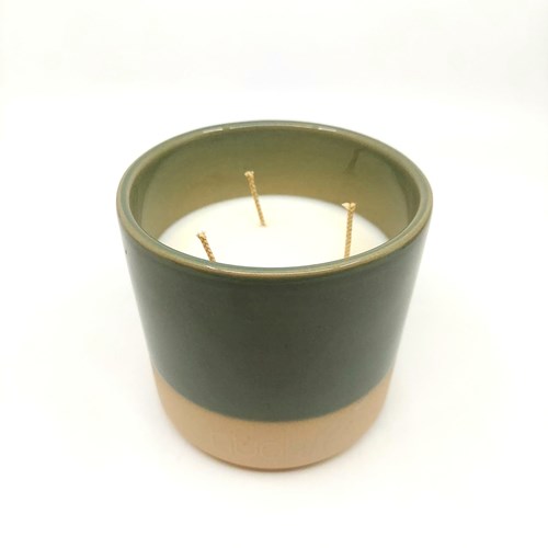 BOUGIE "Sienne" vert - Thé Vert