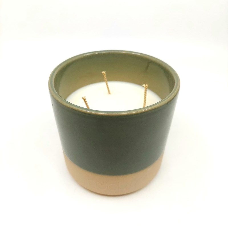 BOUGIE "Sienne" vert - Thé Vert