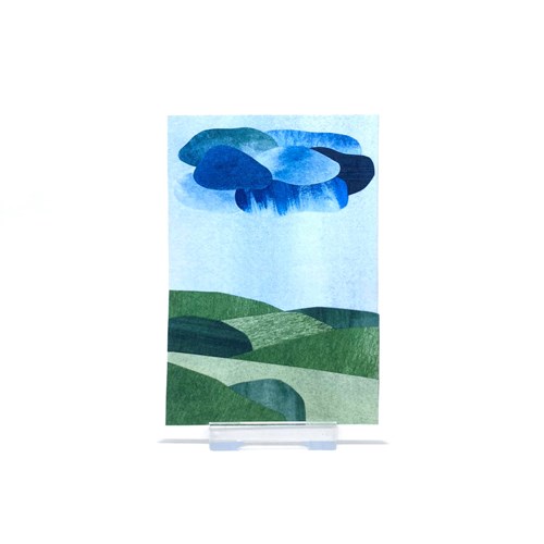 Carte "Nuages et prairie"