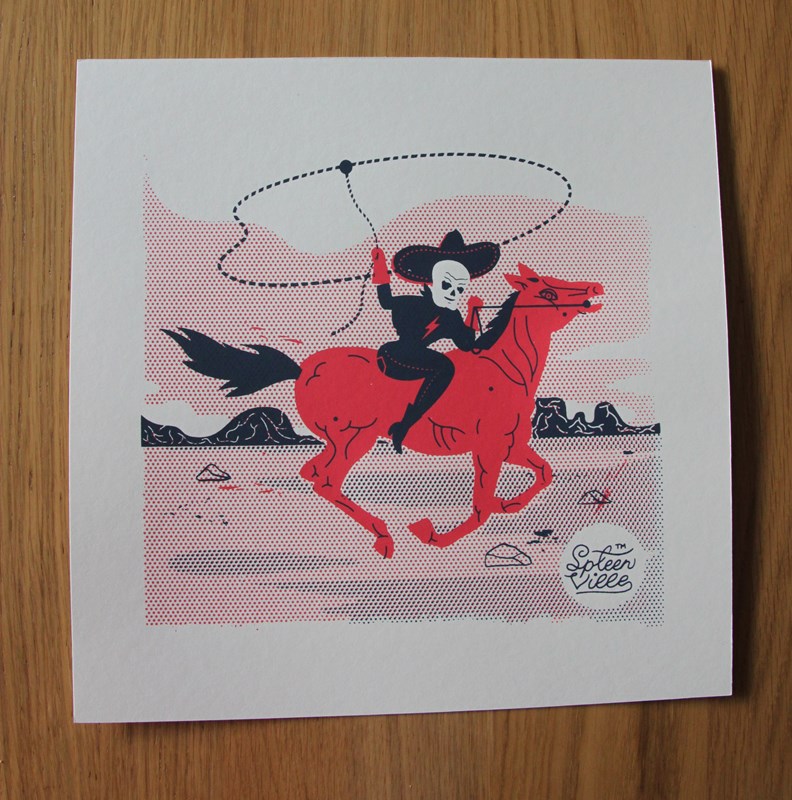 Sérigraphies 30*30  "Last ride"