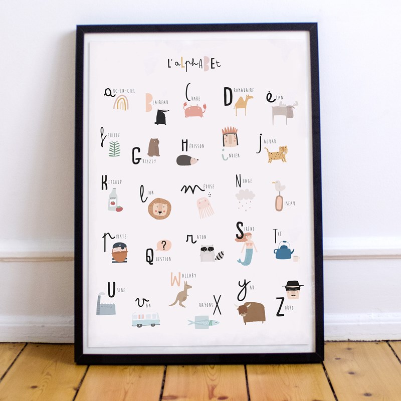 Affiche "L’ALPHABET" - A2