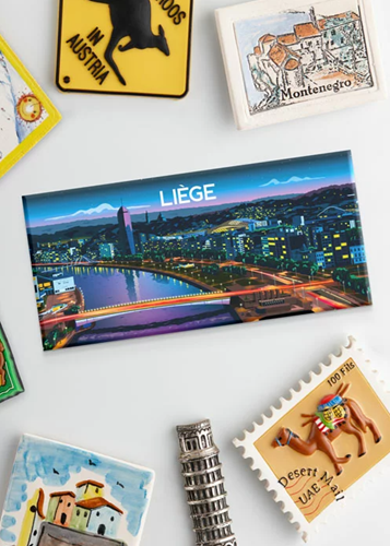 Magnet 8 x 5,5 cm "Liège, panorama"
