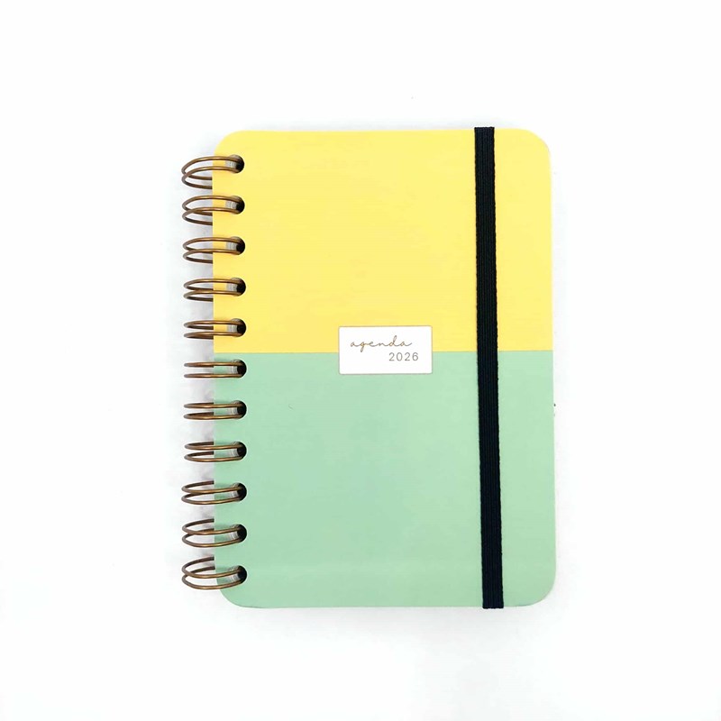 AGENDA 2026 - Vert/Citron A6