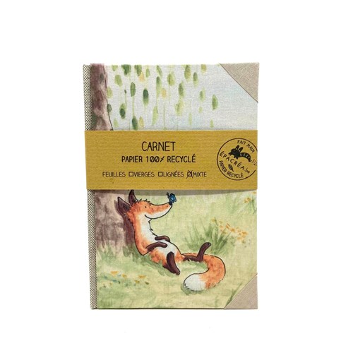 Carnet tissu illustré A6