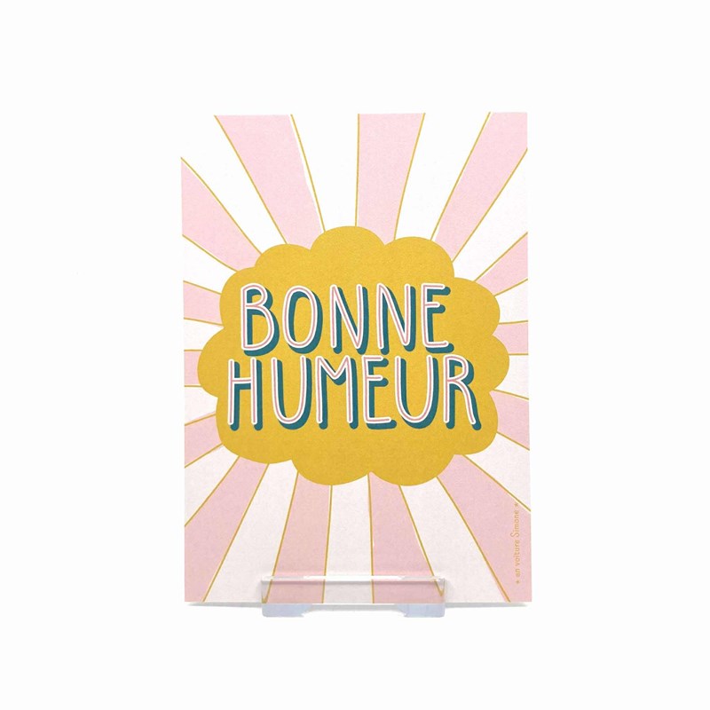Carte postale "Bonne humeur"