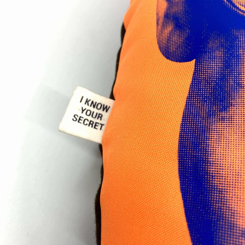 Le Coussin "Inspecteur Derrick" orange fluo