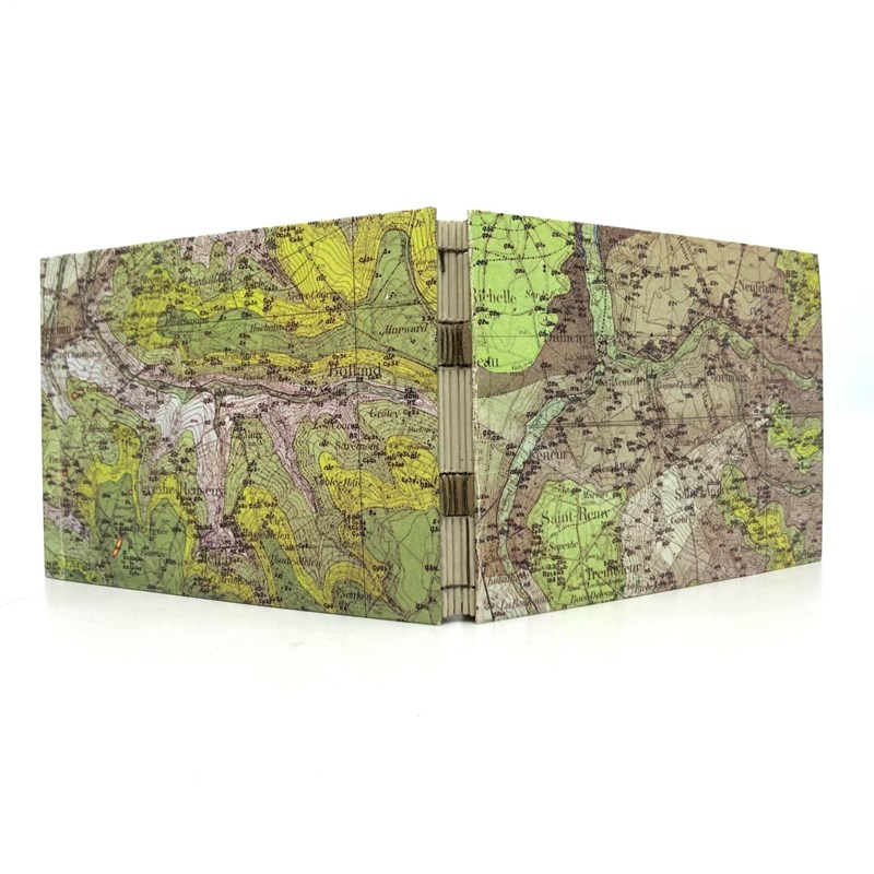 Carnet - 10.5*15 cm - Carte topographique