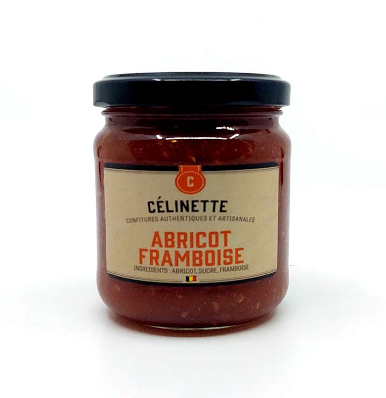 Confiture abricot framboise 230gr