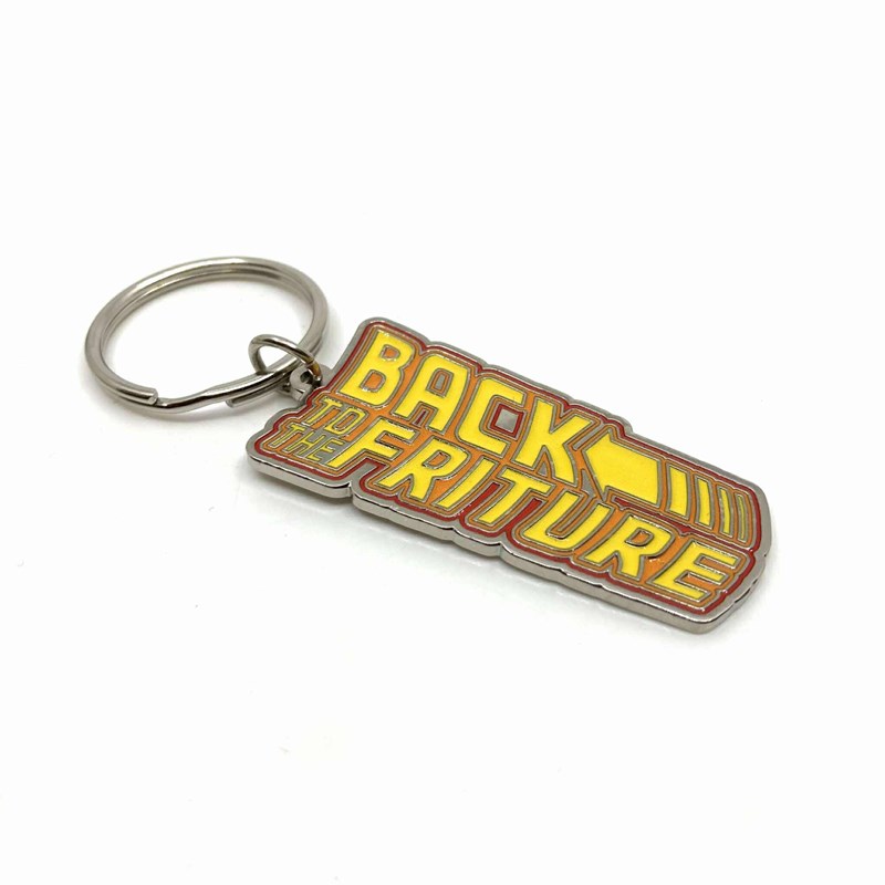 Porte-clés “Back to the Friture” Métal nickelé