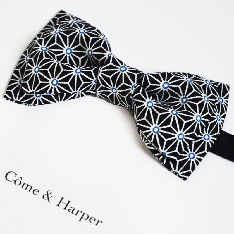 Noeud papillon Harper motif black star