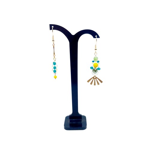Boucles d'oreilles Upcycling asymétriques