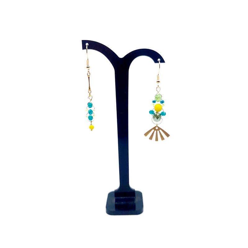 Boucles d'oreilles Upcycling asymétriques