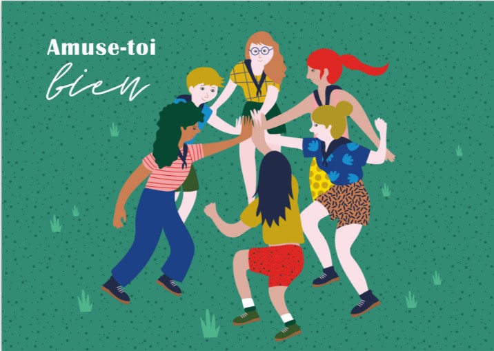 Carte "Amuse toi bien" + Enveloppe