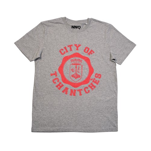 T-shirt gris chiné"City of Tchantchès"