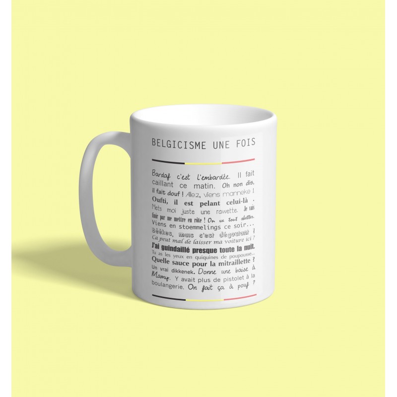 Mug "Belgicismes Une Fois"