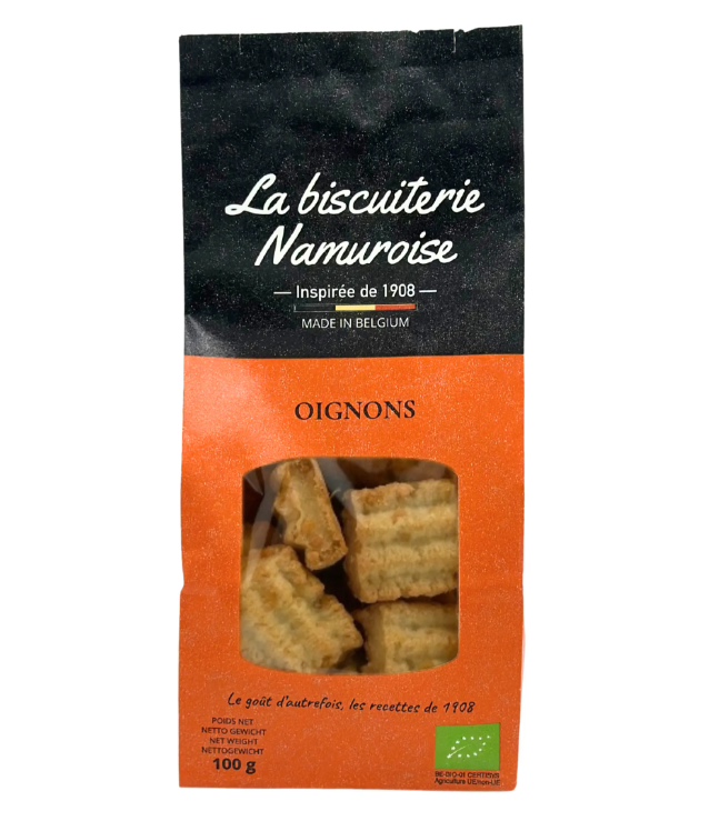 Biscuits salés aux oignons BIO 100gr