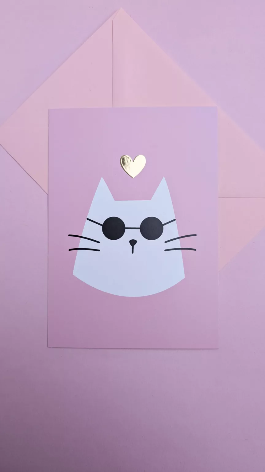 Carte postale - Chat du soleil -