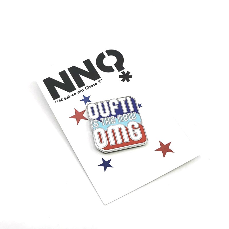 Pin's "Oufti is the new OMG" rouge bleu
