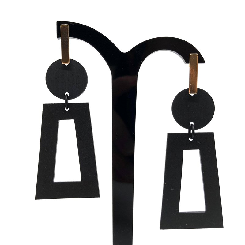 Boucles d'oreilles "trapèze"