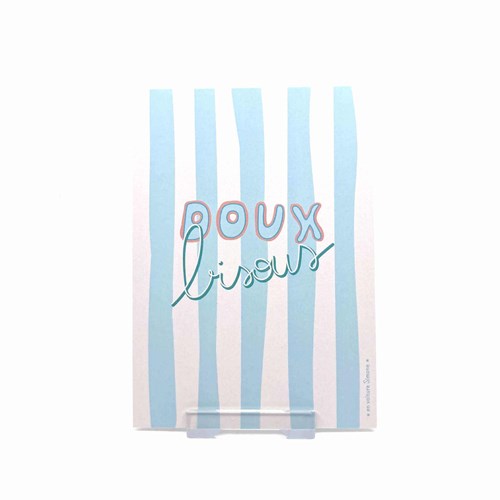 Carte postale "doux bisous"