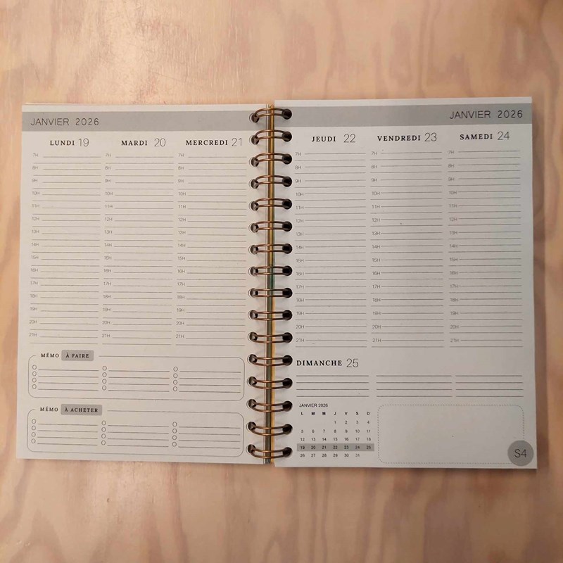 AGENDA 2026 – Lila/menthe A5