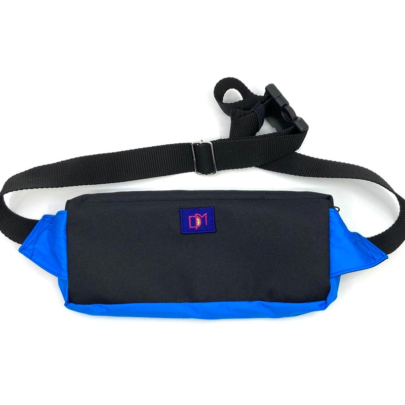 Sac banane rectangulaire bleu noir