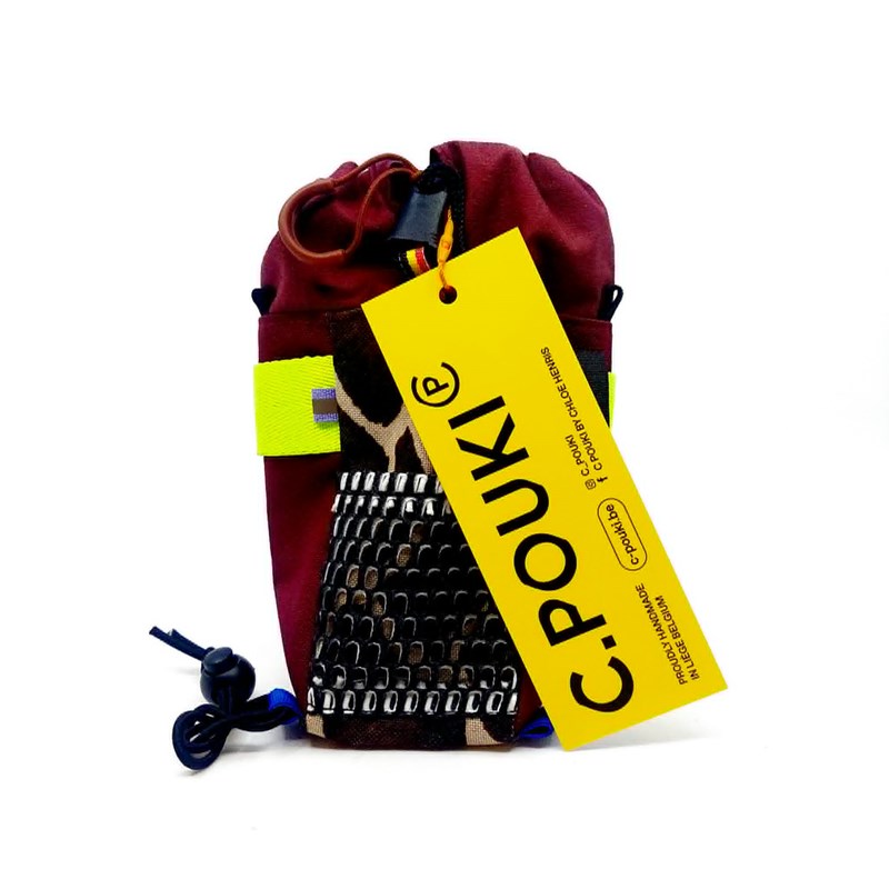 Amono – Le snackbag unique bordeaux jaune fluo