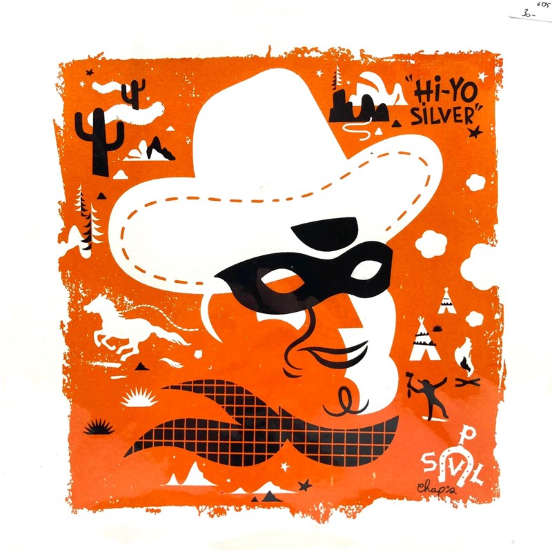 Sérigraphies 25*25  "Lone ranger"