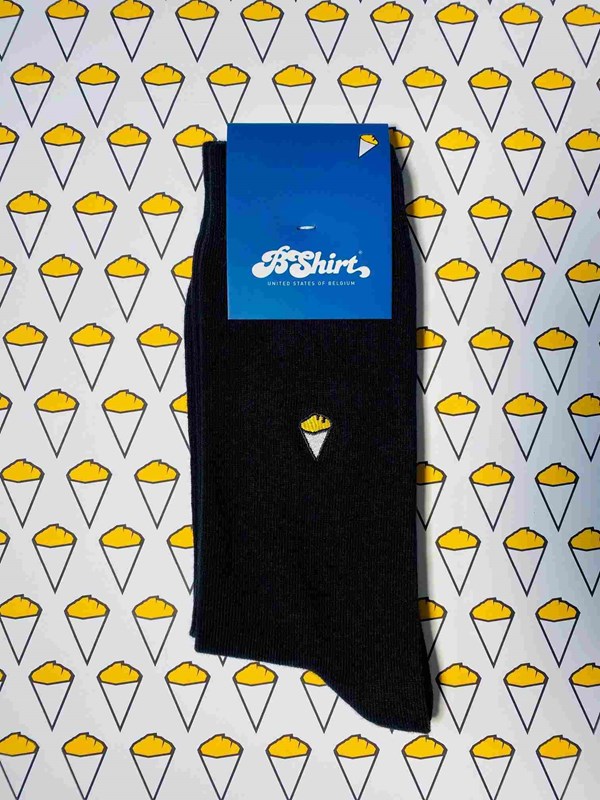 Chaussettes classiques "frites" noires