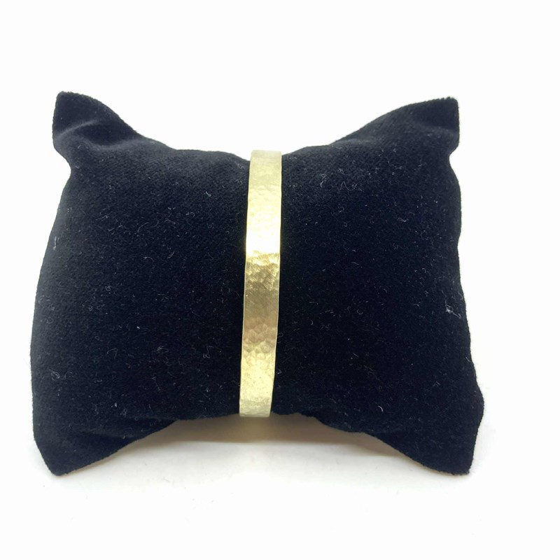 Bracelet large laiton satiné/martelé