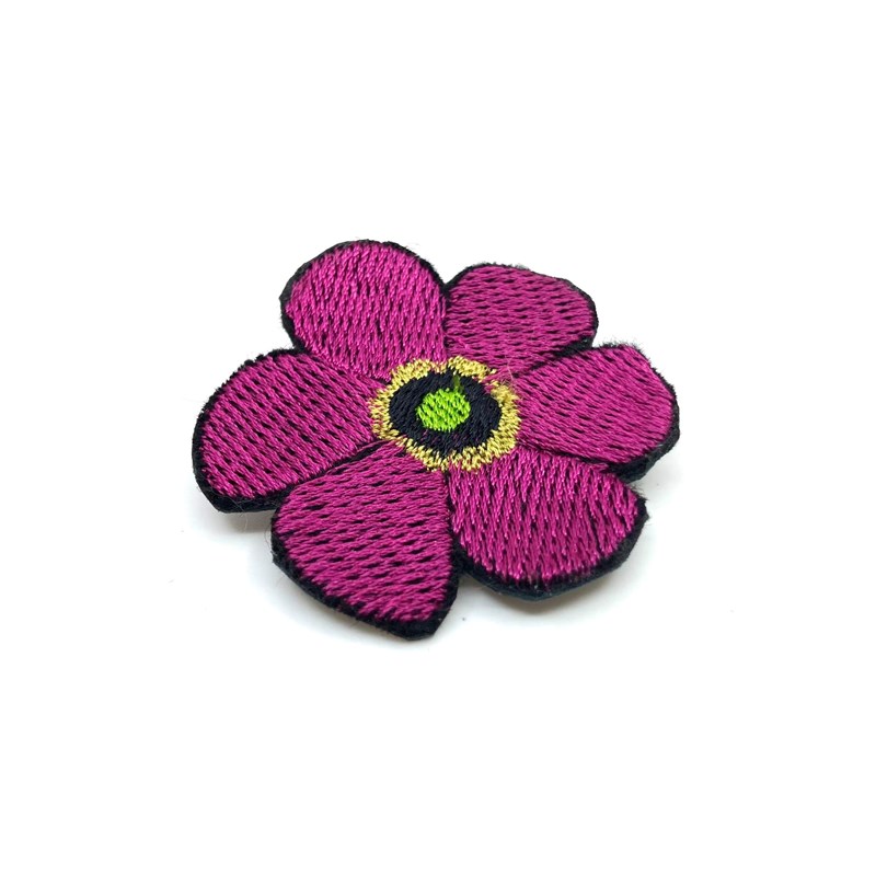 Broche "Fleur" mauve