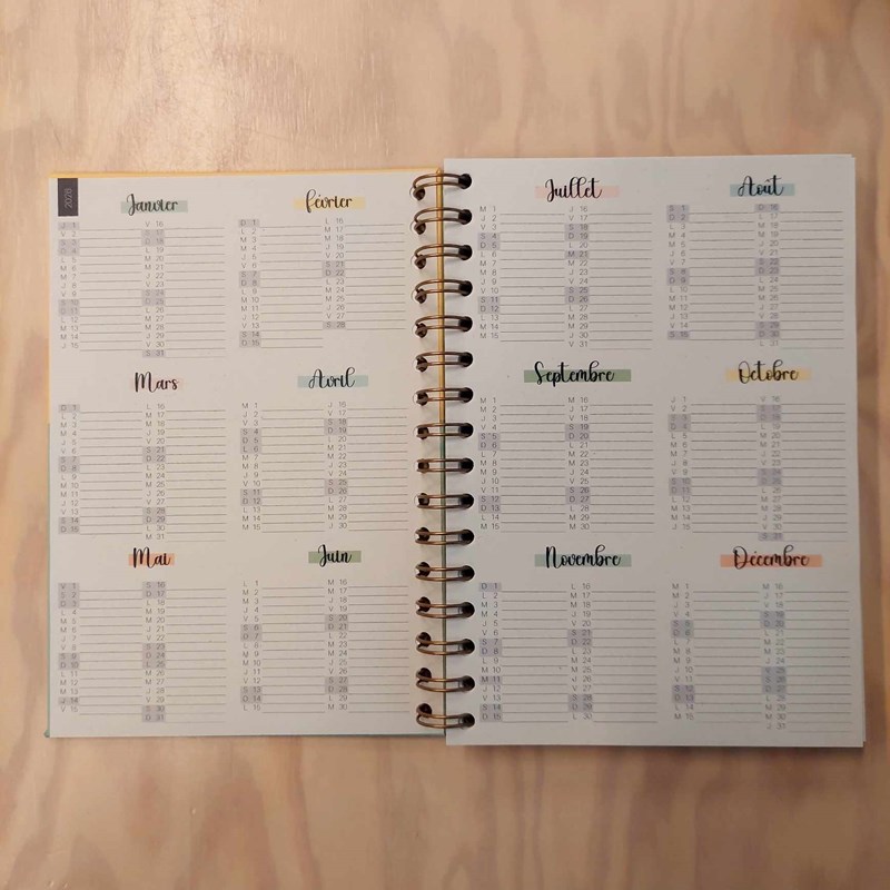 AGENDA 2026 – Bleu/poudré A5