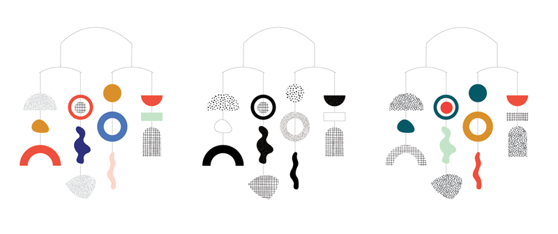 MOBILE NOIR ET BLANC