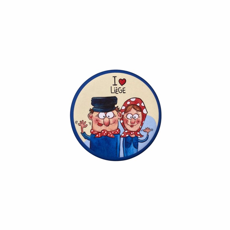Magnet "I love Liège" Tchantchès & Nanèsse