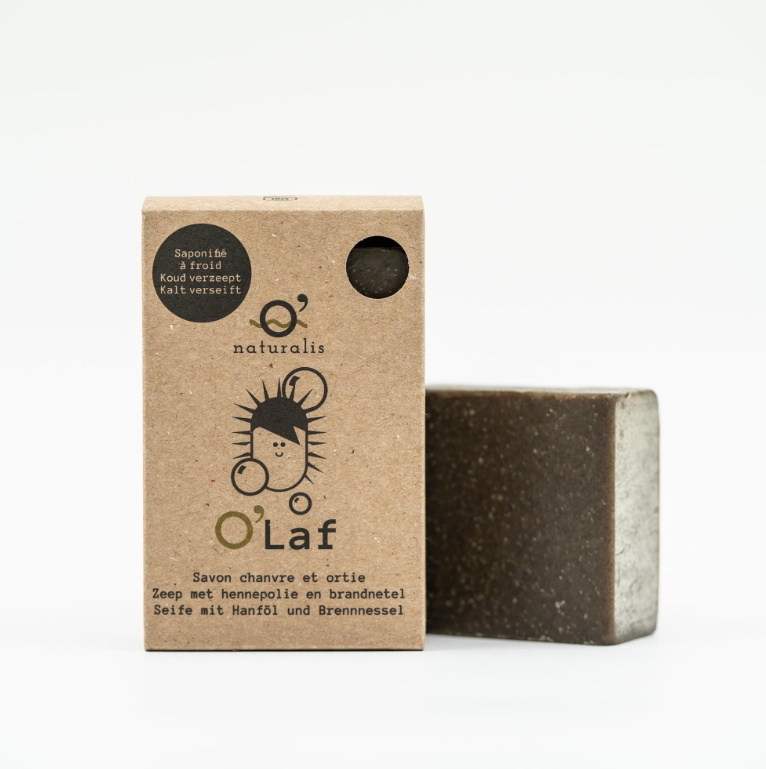O'Laf - savon chanvre et poudre d'ortie