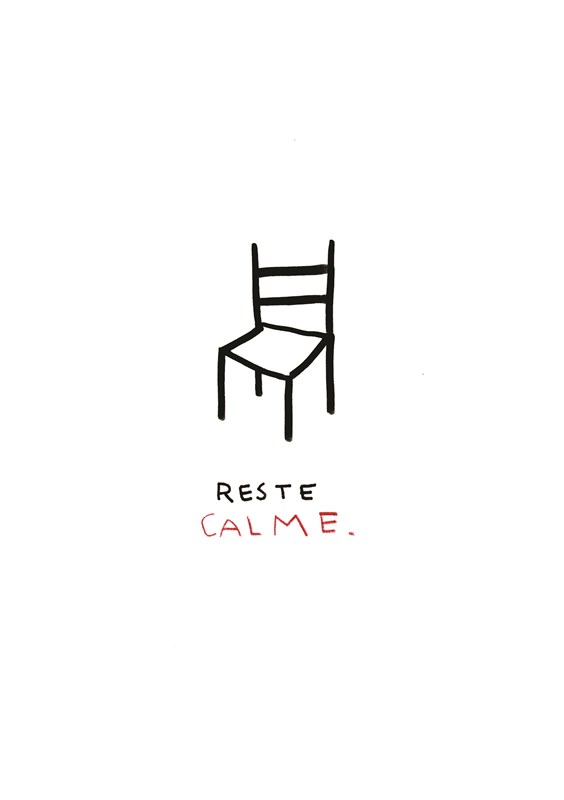"Reste Calme" Impression A4