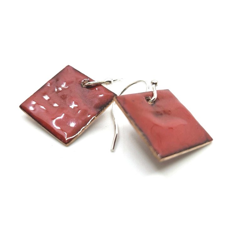 Collection "Mini geometry" - carré - rouge