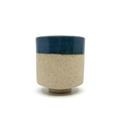 Bougie tasse vert/bleu