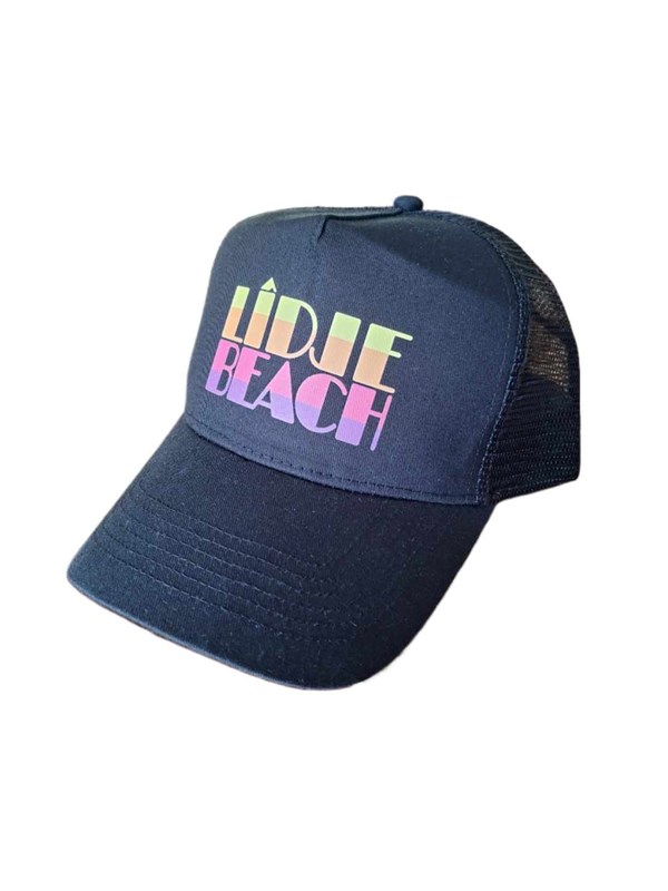 CASQUETTE Trucker BLACK "Lîdje Beach"