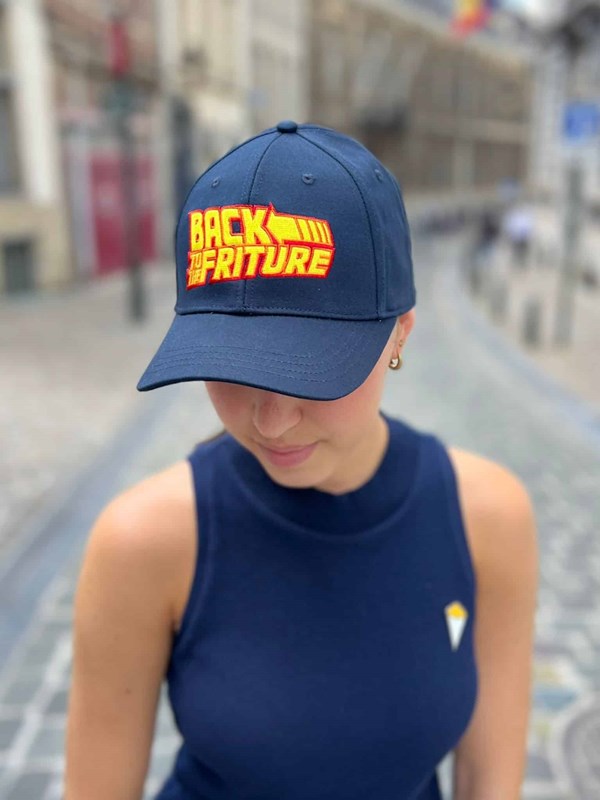 Casquette baseball navy "Back To The Friture"