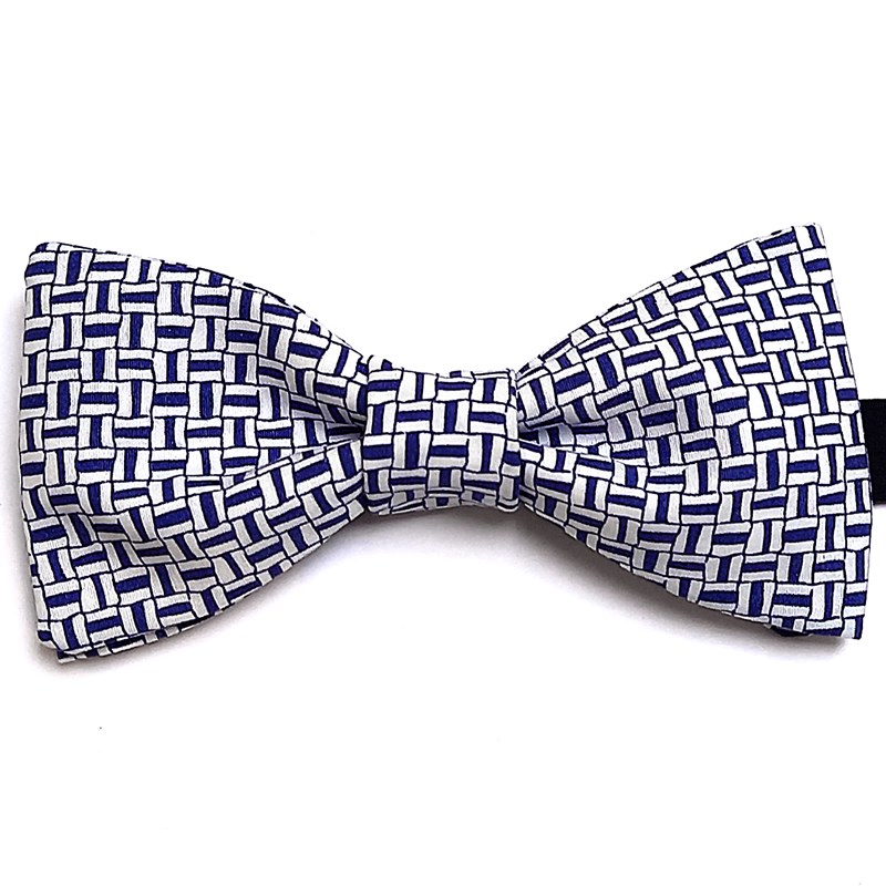 modèle Basile motif blue geometric