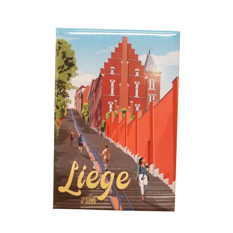 Magnet 8 x 5,5 cm "Montagne de Bueren "