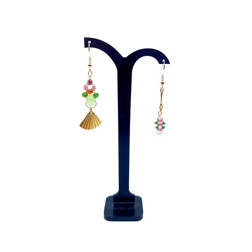 Boucles d'oreilles asymétriques Upcycling