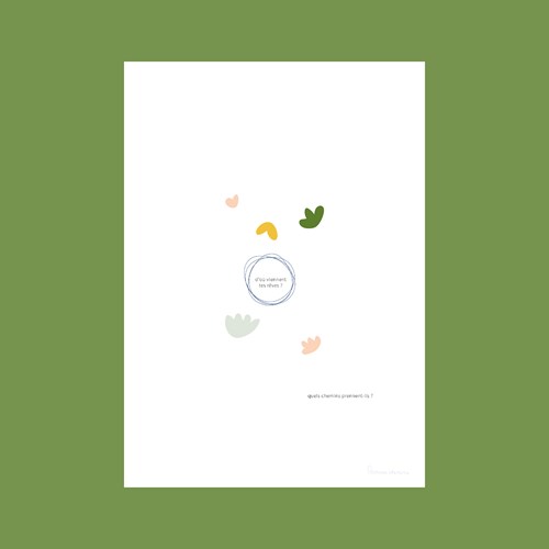 Illustration "D'où viennent tes rêves?" A4