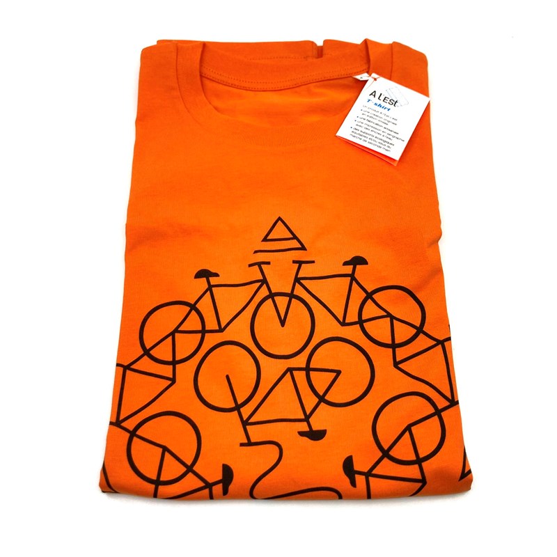 T-shirt vélo orange