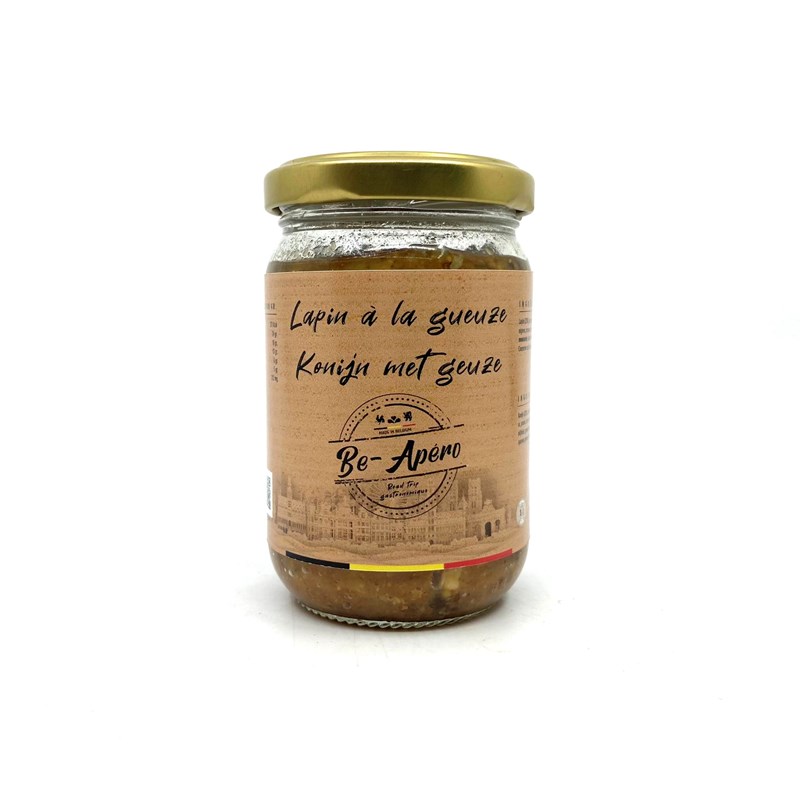Lapin à la gueuze et aux pruneaux à tartiner 190gr