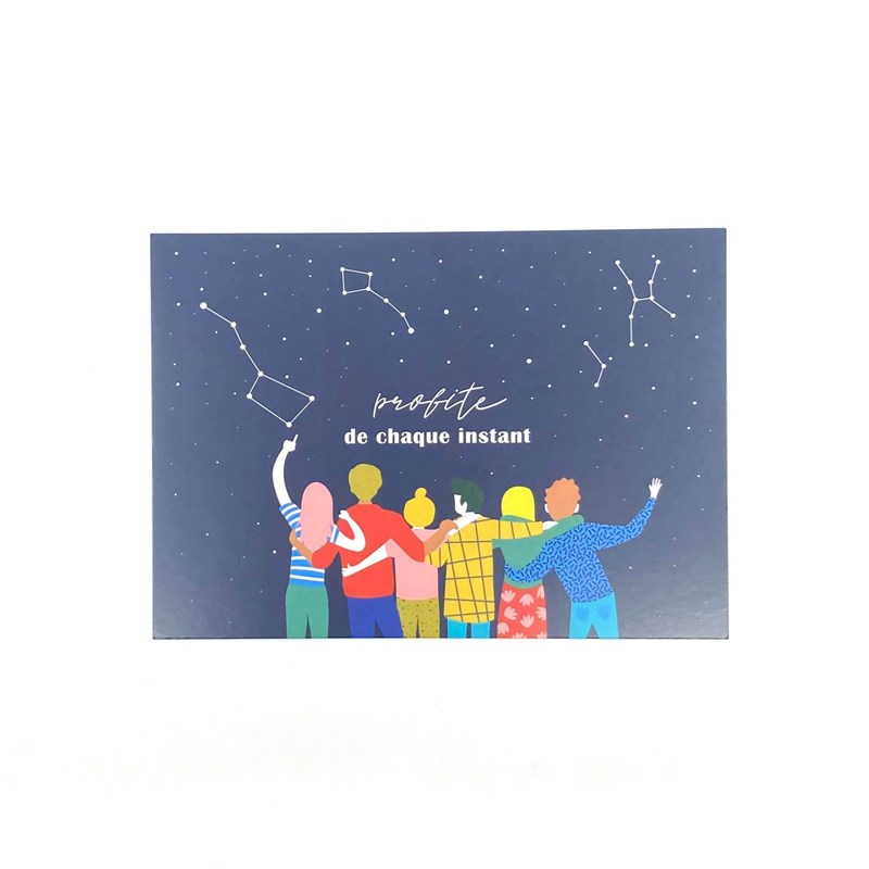 Carte "Profite de chaque instant" + Enveloppe