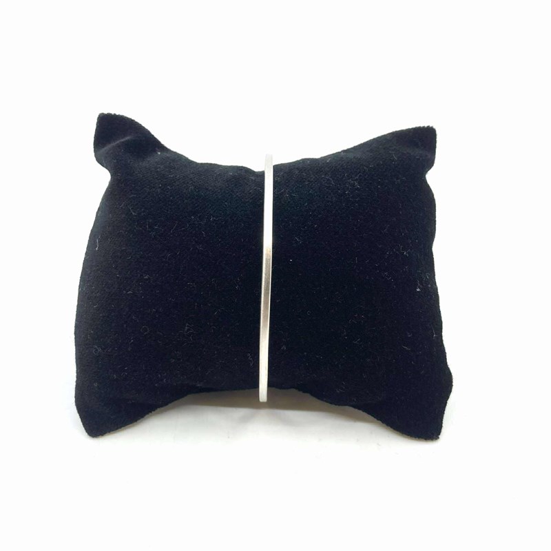 Bracelet argent satiné fil carré fin